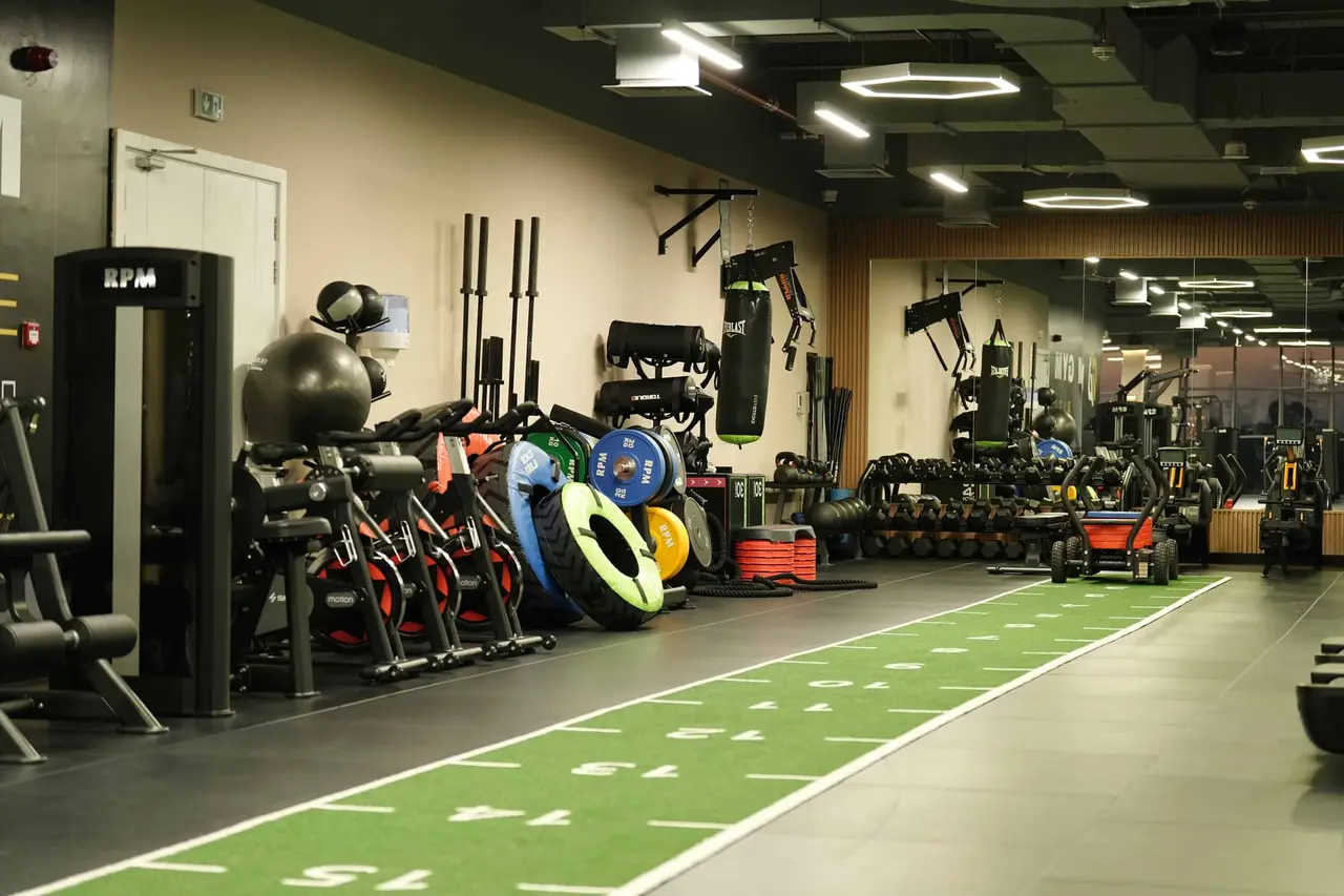 Sled track · bags · plyos